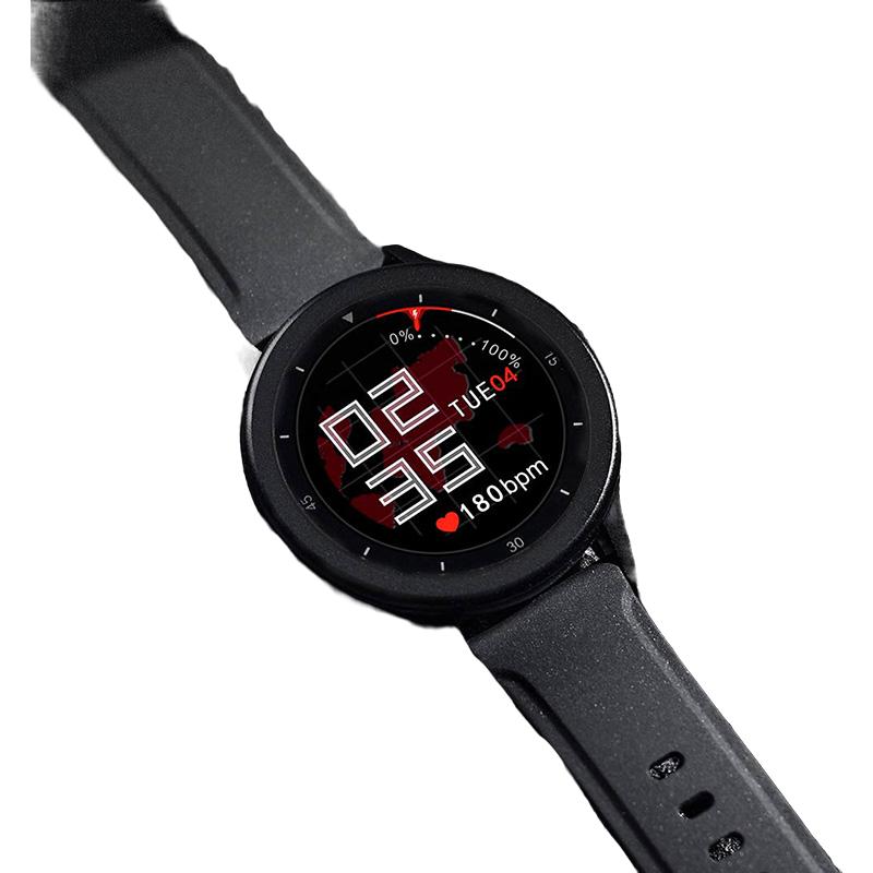 TicWatch GTK 蓝牙智能手表 1.3英寸 黑色 潮流黑TPU表带 (心率)