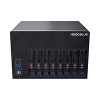 火蓝（Hoodblue）国产信创飞腾万兆光纤NAS网络存储器8盘位私有云塔式磁盘阵列文件共享存储服务器TS3008-CNF