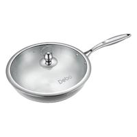DEBO 德铂 布雷森系列 不锈钢炒锅 30cm