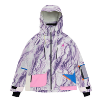 Vector3L加棉开襟滑雪服上衣男女防风防水保暖户外运动单双板滑雪外套 雾岚紫 S