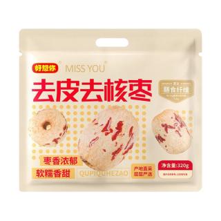 好想你MISSYOU去皮去核枣320g一级无核大枣新疆红枣免洗即食