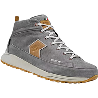 CRISPI 中帮徒步鞋男户外防水牛皮登山鞋女UNICA EFX MID 黑灰色 41