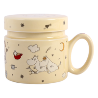 蓝莲花蓝莲花家居moomin姆明花茶杯带茶滤办公室喝水杯子带盖陶瓷马克杯 moomin茶话会花茶杯（带内胆） 详情右滑见图三