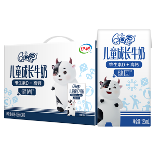 伊利 QQ星伊利儿童成长牛奶健固型高钙牛奶 礼盒装 QQ星健固型125ml*16盒4月产