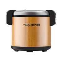 麦大厨 商用电饭煲酒店食堂大容量电压力锅不粘电饭锅多用途煲汤煮饭锅 25L MDC-SCD4-CYBW25 25升木纹保温桶 适用35-45人