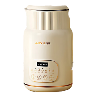 奥克斯（AUX）家用破壁机多功能加热智能果汁辅食机全自动免煮五谷杂粮免滤豆浆柔音料理机APB-08APPB02 八叶钢刀【40.1分贝 彩屏轻音】