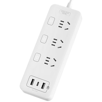 DELIXI 德力西 CD98J-E3K3X2A1 20W快充插排 1.8m