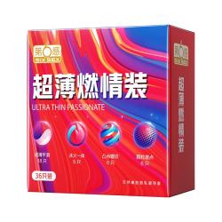 第六感 超薄安全套 共36只（超薄平滑18只+冰火一体6只+凸点螺纹6只+颗粒激点6只）