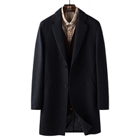 罗蒙 【福利款】呢子大衣男舒适羊毛大衣男保暖男士大衣外套男大衣