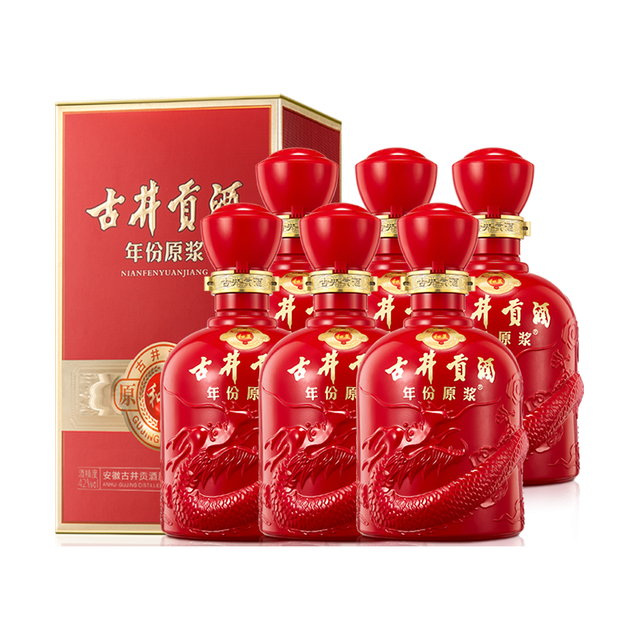 古井贡酒年份原浆和美42度浓香型白酒500ml*6瓶【报价价格评测怎么样