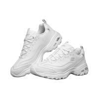 斯凯奇 小白熊|透气男款小白鞋增高厚底百搭复古休闲老爹鞋运动鞋52676 WHT白色（男款）