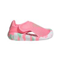 adidas「小浮艇」阿迪达斯官方ALTAVENTURE女婴童魔术贴包头凉鞋 粉色/绿色 21(120mm)