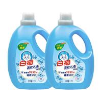 White Cat 白猫 高效洁净洗衣液3kg*2瓶手洗机洗气味清新