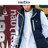  nautica white sail 两面穿 羽绒背心马甲  湛蓝41C（224） S