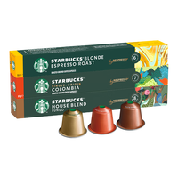 STARBUCKS 进口Nespresso胶囊咖啡冷萃美式黑咖啡意式浓缩烘焙特选咖啡5.7g*40颗