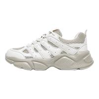 飞跃（Feiyue）老爹鞋女秋季厚底黑色鞋子女冬季重工休闲运动鞋女鞋潮 米卡其 36码