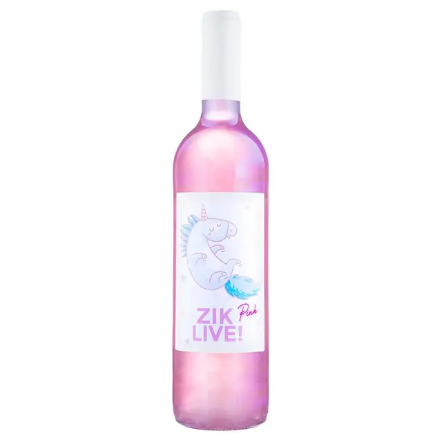 极渴 ZIK LIVE独角兽粉红葡萄酒750ml  单瓶装 西班牙原瓶进口 魔幻云火焰星空酒