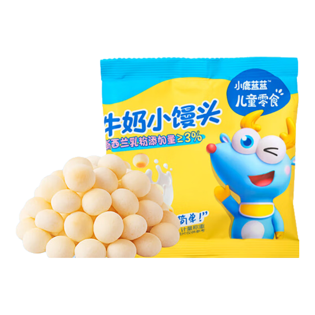 88VIP、今日必买：小鹿蓝蓝 宝宝零食手抓零食非油炸无添加宝宝休闲零食 【1+】5种冻干果蔬 均衡营养果小馒头20g