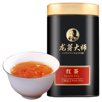 龙芽大师 知心茶叶红茶特级川红工夫蜜香高山中小叶种高端自己喝罐装100克 知心红茶100g*1罐