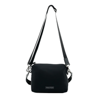 NAUTICA诺帝卡背包通勤出游户外斜挎包单肩包10601009 黑色