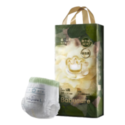 babycare bc babycare花苞裤超薄透气轻柔山茶花拉拉裤婴儿尿不湿 L码-38片/包