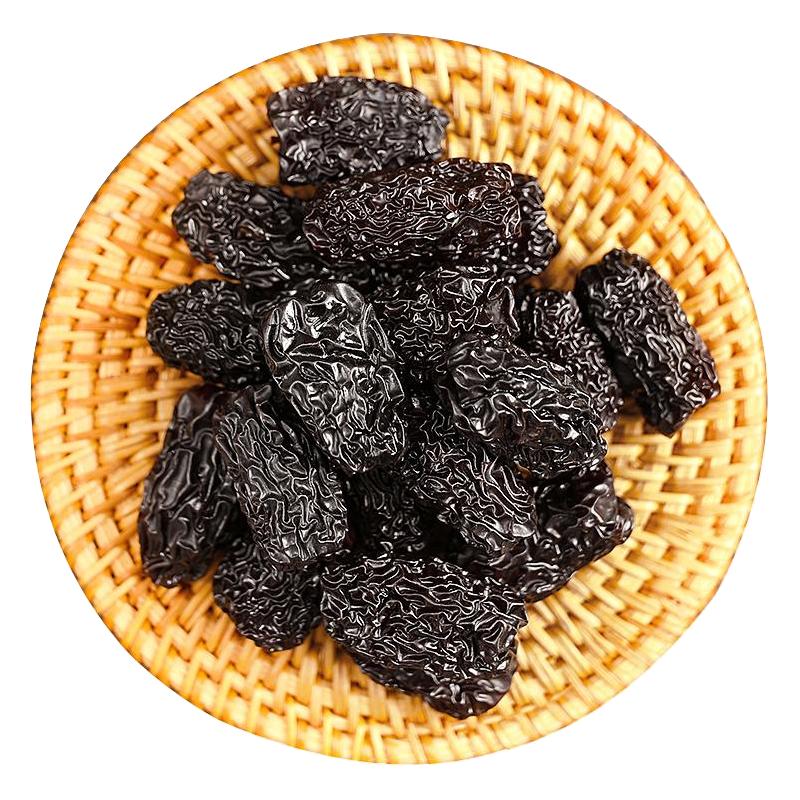 三人行 陕北特产清涧紫晶枣大乌枣黑枣红枣干货200g袋装黄河滩枣休闲零食