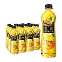 oca-Cola 美汁源 Minute Maid Fanta 芬达 美汁源 Minute Maid 美汁源?Minute?Maid 爽粒花语 百香果 柠檬饮料 420ml*12瓶 整箱