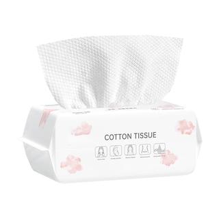琰姿秀 洗脸巾一次性纯棉擦脸洗面巾吸水不掉毛洁面棉柔巾婴儿纸巾1包100抽15*20cm