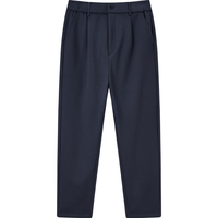 gxg.jeans男装休闲裤 冬季加厚简约通勤商务长裤男生 藏青色 M (170)