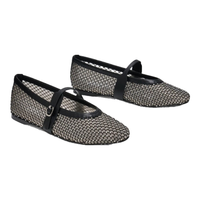 史蒂夫·马登 STEVE MADDEN 2024年秋冬 女鞋法式复古玛丽珍鞋平底鞋 黑色 36