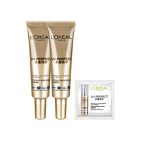 L'OREAL PARIS/巴黎欧莱雅 多重防护 防晒霜 15ml*2+1.5ml SPF50+ PA++++