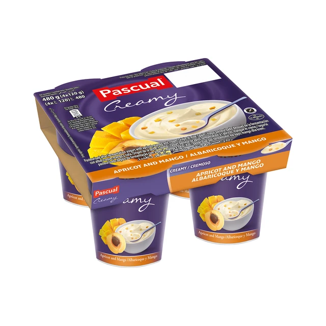 PASCUAL 帕斯卡 全脂风味酸奶 香草味 125g*4杯