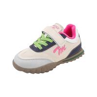 天美意儿童运动鞋女童春秋休闲鞋男童透气网面跑步鞋 粉色 加绒 30