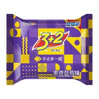  康师傅 3+2系列 果香蓝莓味 苏打夹心饼干  375g/袋 袋装 375g