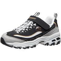 SKECHERS 斯凯奇 D'LITES系列 996212L 儿童休闲运动鞋 黑色/金色 27.5