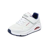 Skechers斯凯奇UNO儿童商场同款春秋时尚男童糖果鞋2023中大童运动鞋 白色/海军蓝/红色/WNVR 34码