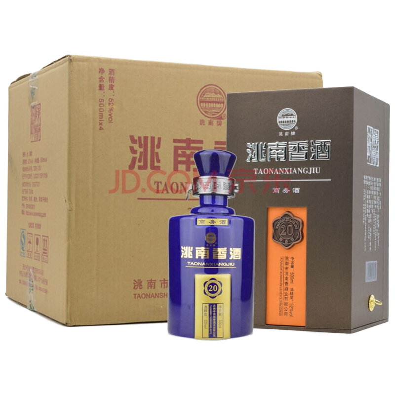  洮南香 52度 浓香型白酒  箱装 52%vol 500mL