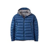 Rab 升级款秋冬男士800蓬轻量保暖鹅绒连帽羽绒服 QDB-81 暴风蓝 重磅 L