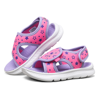 SKECHERS/斯凯奇 女婴童小童|春夏魔术贴女童鞋轻质舒适魔术贴平底凉鞋3-6岁 桃红色/薰衣草色