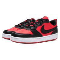 耐克(NIKE)女鞋 2024春COURT BOROUGH运动鞋轻便耐磨低帮板鞋潮流休闲鞋 简版AJ1/黑红 38.5
