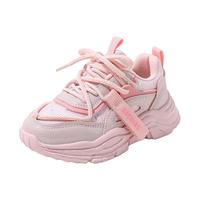 ABC KIDS童鞋女童春秋款儿童运动鞋防滑软底轻便小女孩公主鞋子中童老爹鞋 粉色(参考内长购买) 26码 内长16.0脚长15.0