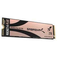 SABRENT 2TB Rocket 4 Plus NVMe 4.0 Gen4 PCIe M.2 内置固态硬盘，优质的性能 R/W 7100/6600MB/s (SB-RKT4P-2TB)
