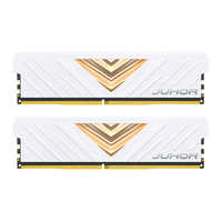 JUHOR 玖合 16GB(8Gx2)套装 DDR4 3200 台式机内存条 忆界系列白甲