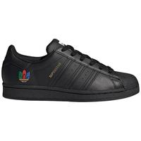 阿迪达斯官网 adidas 三叶草 SUPERSTAR W 女鞋经典运动鞋FW3695 黑/红/绿/蓝 40(245mm)