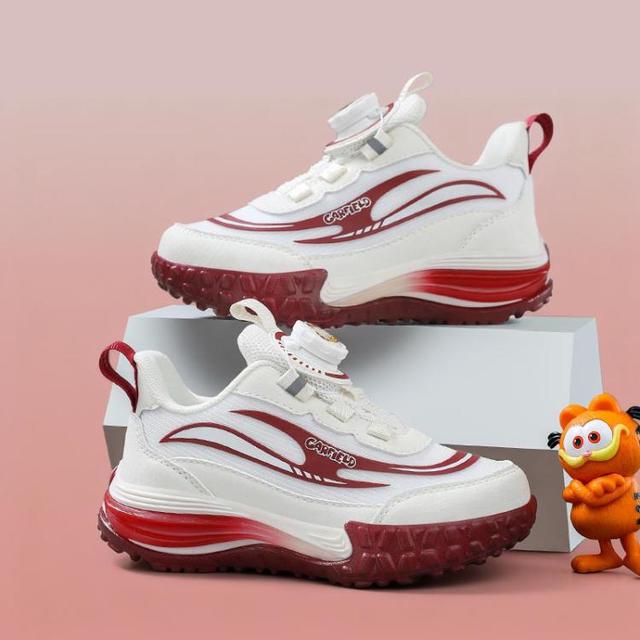 加菲猫 GARFIELD 秋冬季儿童户外鞋男童跑步鞋轻便女童鞋校园透气网面运动鞋老爹鞋