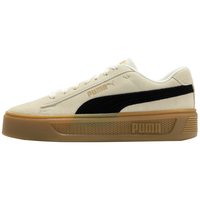 彪马（PUMA）【厚底鞋】 女子松糕休闲板鞋SMASH PLATFORM V3 SD 391942 纯白色-黑色-金色-01 35.5