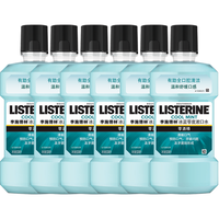 LISTERINE 李施德林 基础护理系列 冰蓝劲爽漱口水 500ml*6