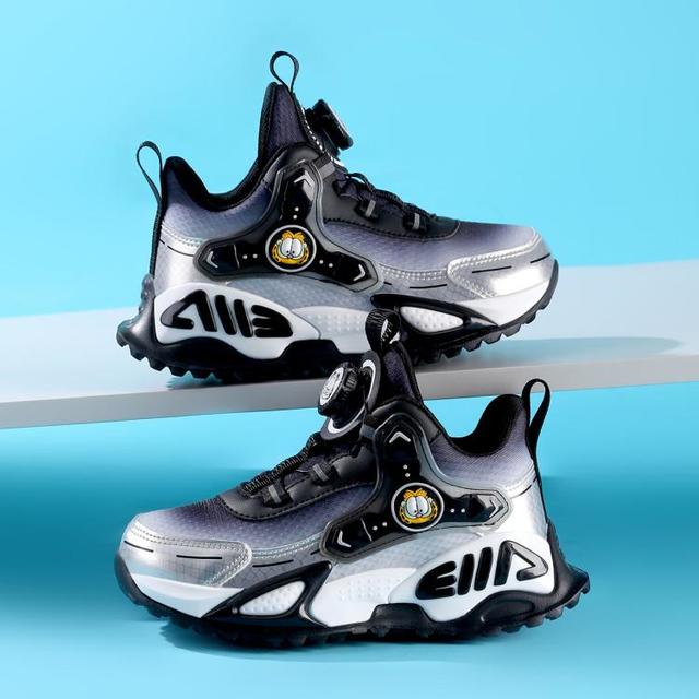 加菲猫 GARFIELD 女童运动鞋秋透气网面男童篮球鞋大童轻便跑步鞋童鞋