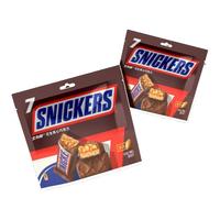 SNICKERS 士力架 花生夹心巧克力 140g*2袋