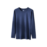 JianJiang/健将 双面磨毛 男士保暖内衣 灰蓝 2XL